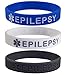 3 Pack - EPILEPSY Medical Alert ID Silicone Bracelet Wristbands