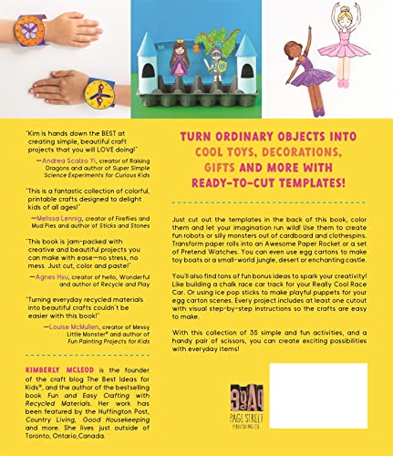 Cut & Color Crafts for Kids: 35 Super Cool Activities That Bring Recycled Materials to Life