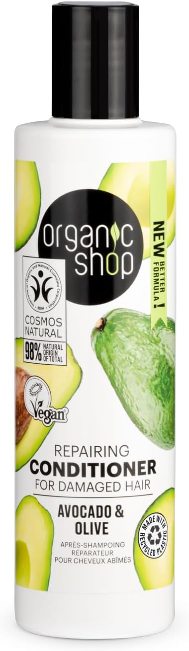 Organic Shop Damaged Hair Repairing Conditioner Avocado and Olive, 280 ml