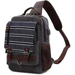 Leaper Retro Canvas Messenger Bag — Unisex Crossbody Shoulder Sling Bag for Travel, Work & Daily Use