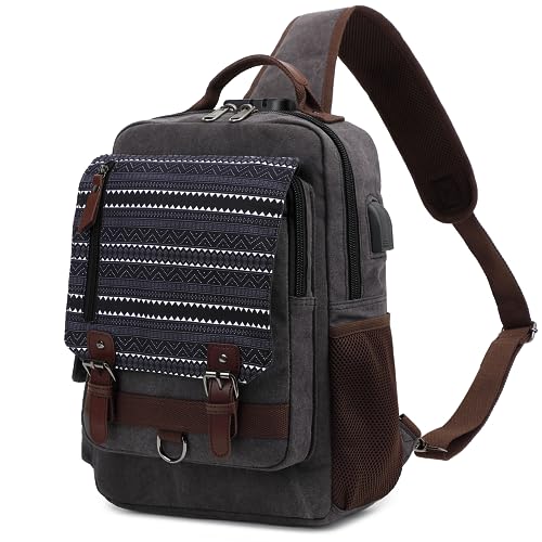 Image of Leaper Messenger Bag Water-Resistant Sling Bag Cross Body Bag Shoulder Bag