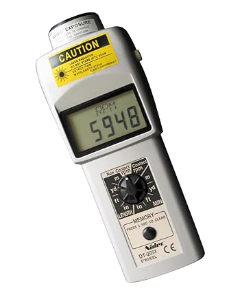Shimpo DT-205LR Handheld Tachometer with 6