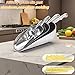 Ice Scoop, Heavy Duty Cast Aluminum, Ergonomic S-Curve Handle, Commercial Grade for Ice, Coffee, Popcorn, Flour, Sugar, Food-Grade & Rust-Proof Kitchen Tool (L (24oz))