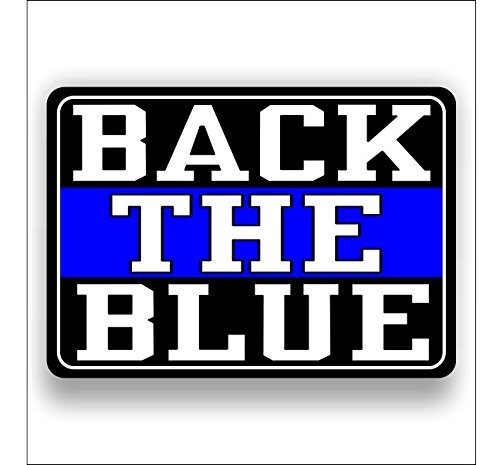 Magnet Back the Blue Magnetic vinyl bumper sticker sticks to any metal fridge, car, signs 5