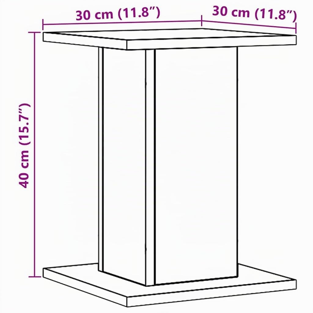 Supports de haut-parleurs 2 pcs chêne artisanal bois ingénierie ,Appareils électroniques , Audio , Accessoires audio , Accessoires pour enceintes , Supports & pieds d'enceintes, Brun (Poids 9.5KG)