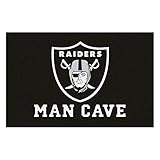 FANMATS 14349 NFL - Las Vegas Raiders Man Cave Accent Rug 19 in. x 30 in.