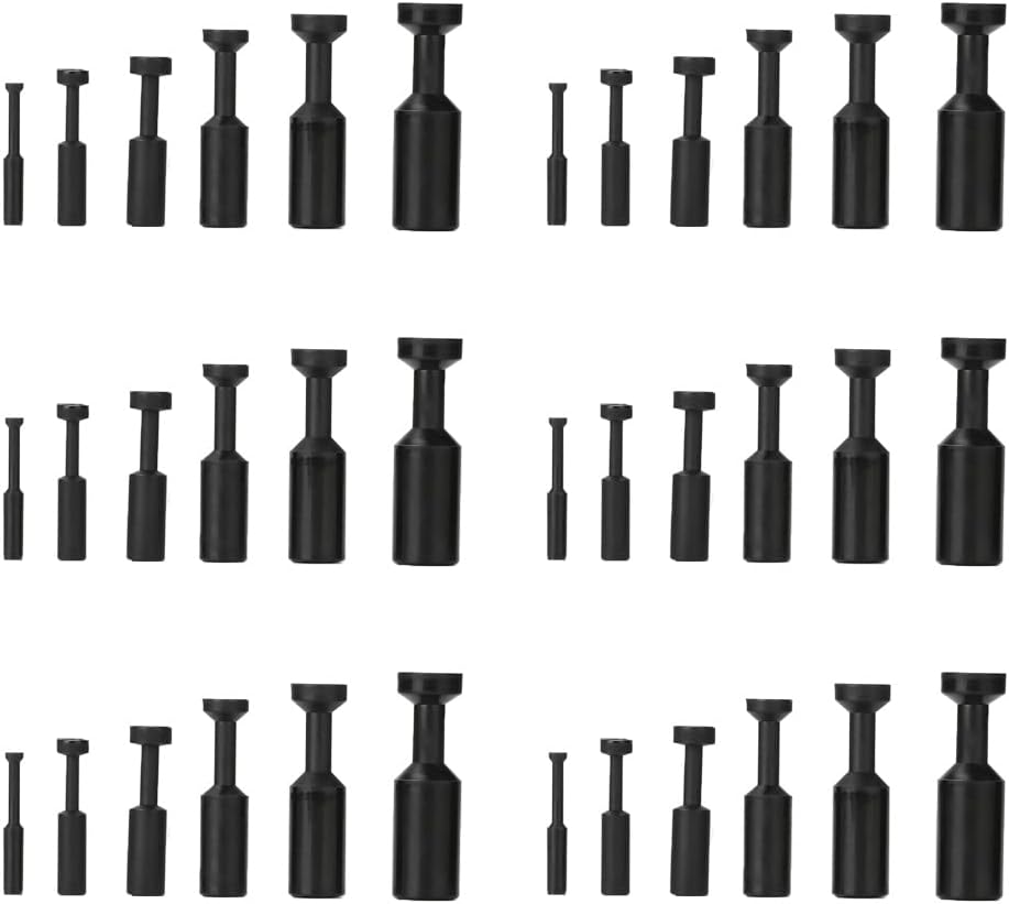 36 Pcs Push to Connect Fittings, Cap Style Pneumatic Blanking Plugs, Push-to-Connect Fitting Plug, Fittings for 1/8 5/32 1/4 5/16 3/8 1/2 Inner Dia Tube Connect : Everything Else