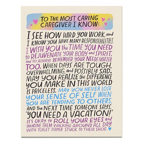 Most Caring Caregiver Card (Em & Friends Greeting Cards)