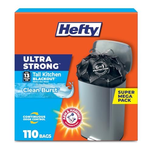 Hefty Ultra Strong 13 Gal Kitchen Trash Bags...