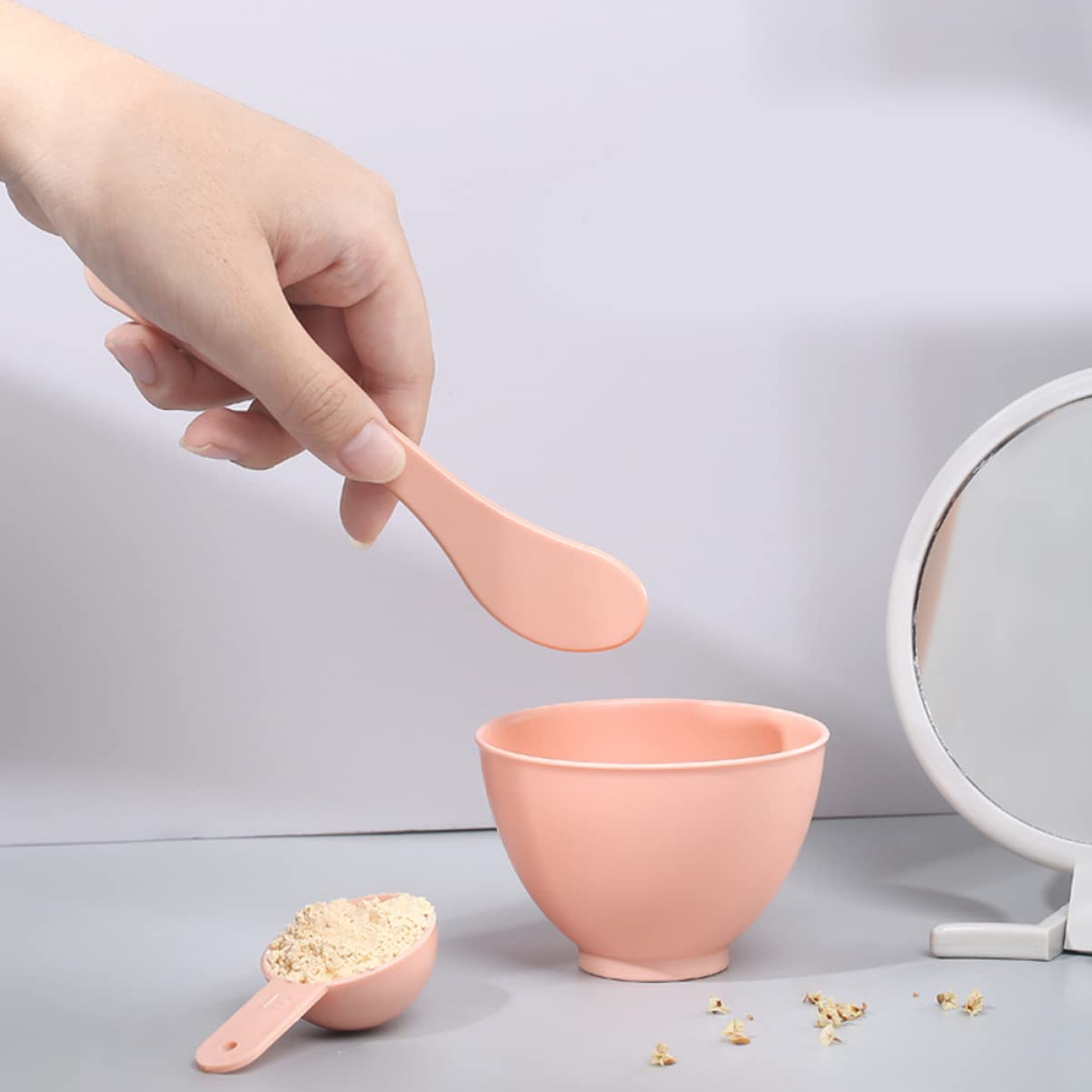 TOVINANNA Face Mask Bowl and Brush Set Complete Mask Making Kit 6pc Set Mixing Bowl Tools for Beauty Diy