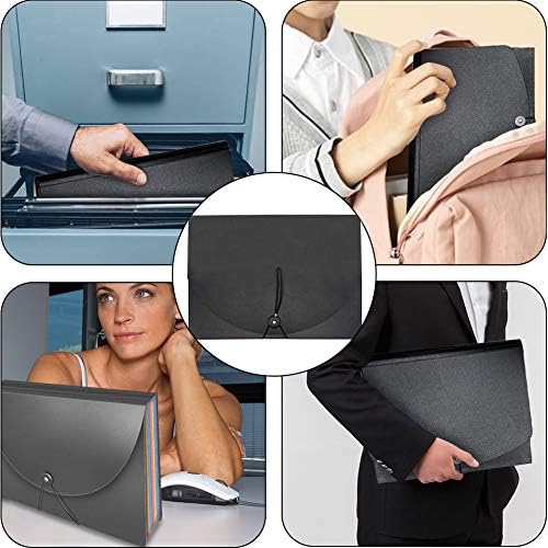 File Organiser with13 Pockets,Expanding File Folders for Paperwork A4 Box Files,Document Organiser,Expandable Filing Boxes Document Folder,Concertina File Orgnisers for Paper and File Storage