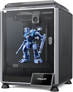 Creality K1C 3D Printer, 2024 New Version 3D Printers with 600mm/s Fast Printing Speed, Support Carbon Fiber Filament 300℃ High-Temp Print, Auto Leveling and Clog-Free Direct Extruder