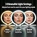 Fancii Abigail Rechargeable Travel Makeup Mirror with LED Light, 8