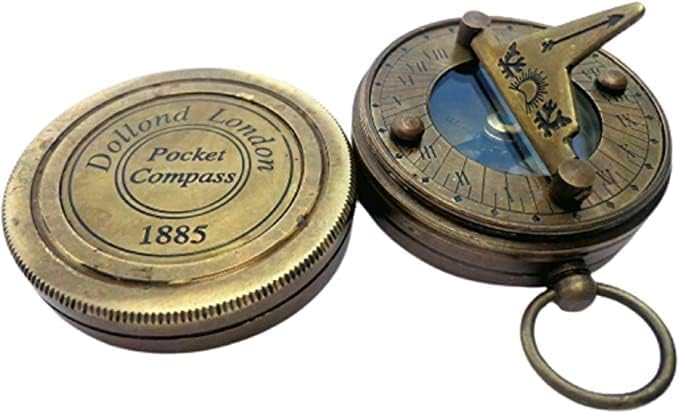 Sundial Compass, Travelling Equipment, Boat Compass, Brass Compass, Home & Decor, Gifts for Kids, Nautical Navy Compass Nautical Compass
