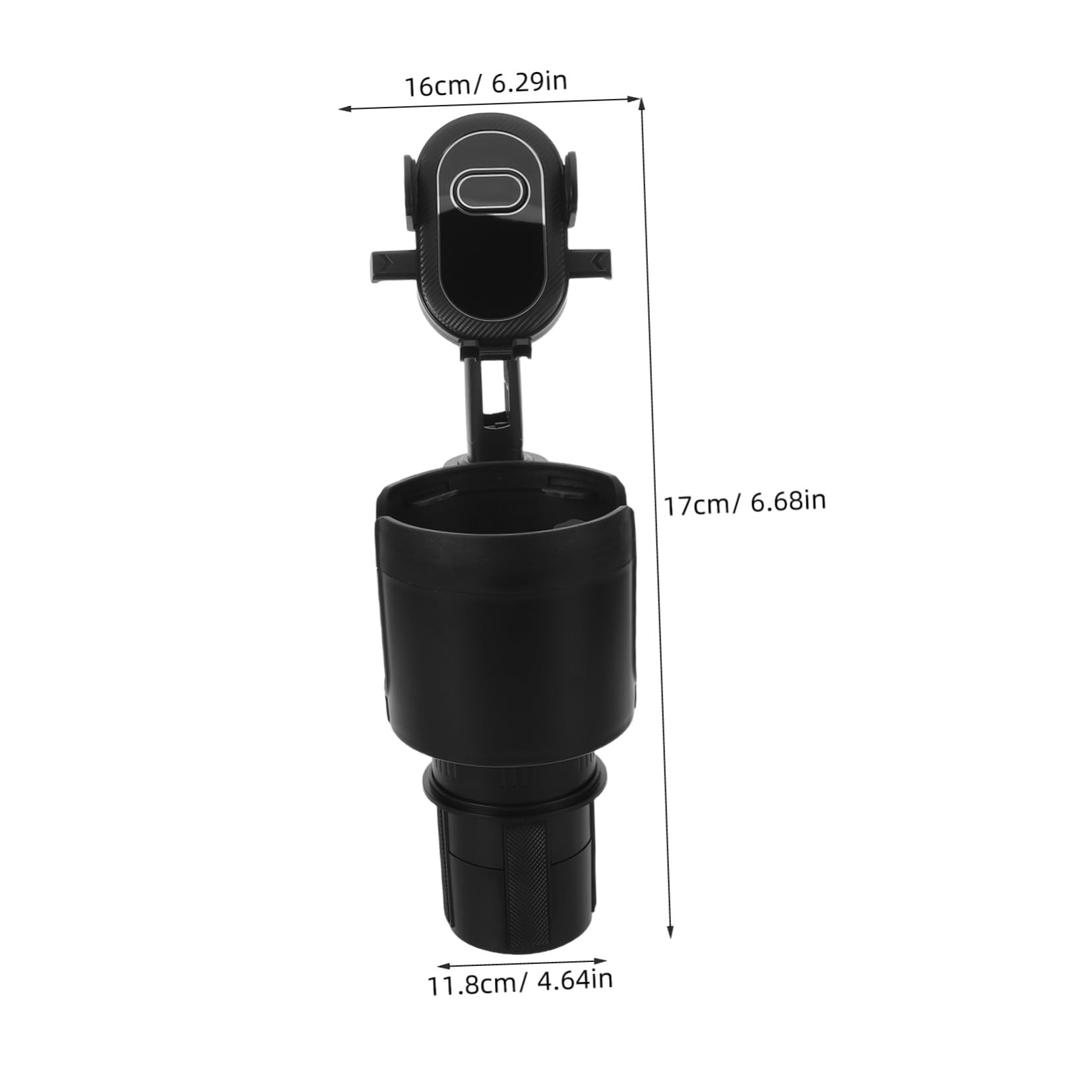 Homoyoyo Supporto per Cellulare Auto Supporto Tazza Design Salvaspazio Clip Stabile Adattabile Auto Suv Angolo Facile Durata Elevata