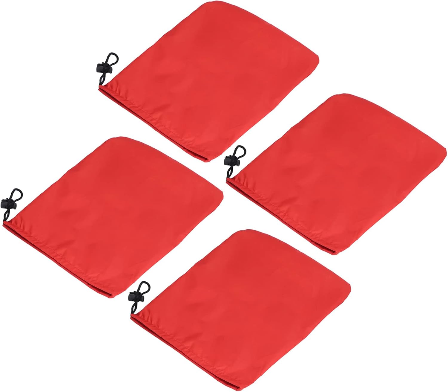 Car Mirror Protector Cover 4pcs 190T Polyester Taffeta Faucet Frost Protector Cover (Red)