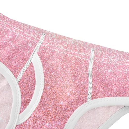 Wusikd Pink Glitter Boys' Underwear Cotton Colorful Boys Briefs Soft Toddler Underwear 4T4