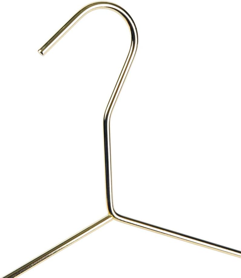 Beautiful Gold Aluminum Metal Suit Hangers Heavy Duty Coat Hangers (Adult Size - 100 Pack)