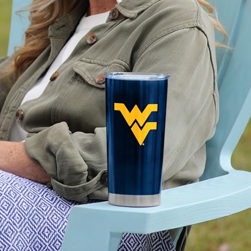 Image of Logo Brands 20 oz Powder Coat Tumbler- Insulated Tumbler with Lid for Water, Iced Tea or Coffee, Smoothie and More