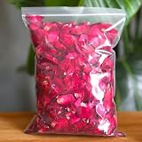 50g Getrocknete Rosenblätter Rot, Natürliche Echte Getrocknete Blütenblätter Für Bad, Spa...
