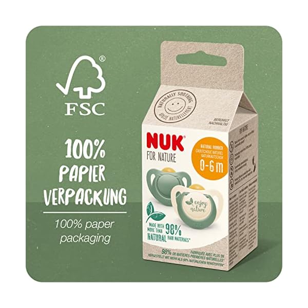 NUK Genius Color Schnuller | 18-36 Monate | BPA-freie Schnuller aus Silikon | Waschbär und Eule | 2 Stück & Trendline Night Schnuller | 18-36 Monate | BPA-freies Silikon | Blau | 2 Stück – Bild 7