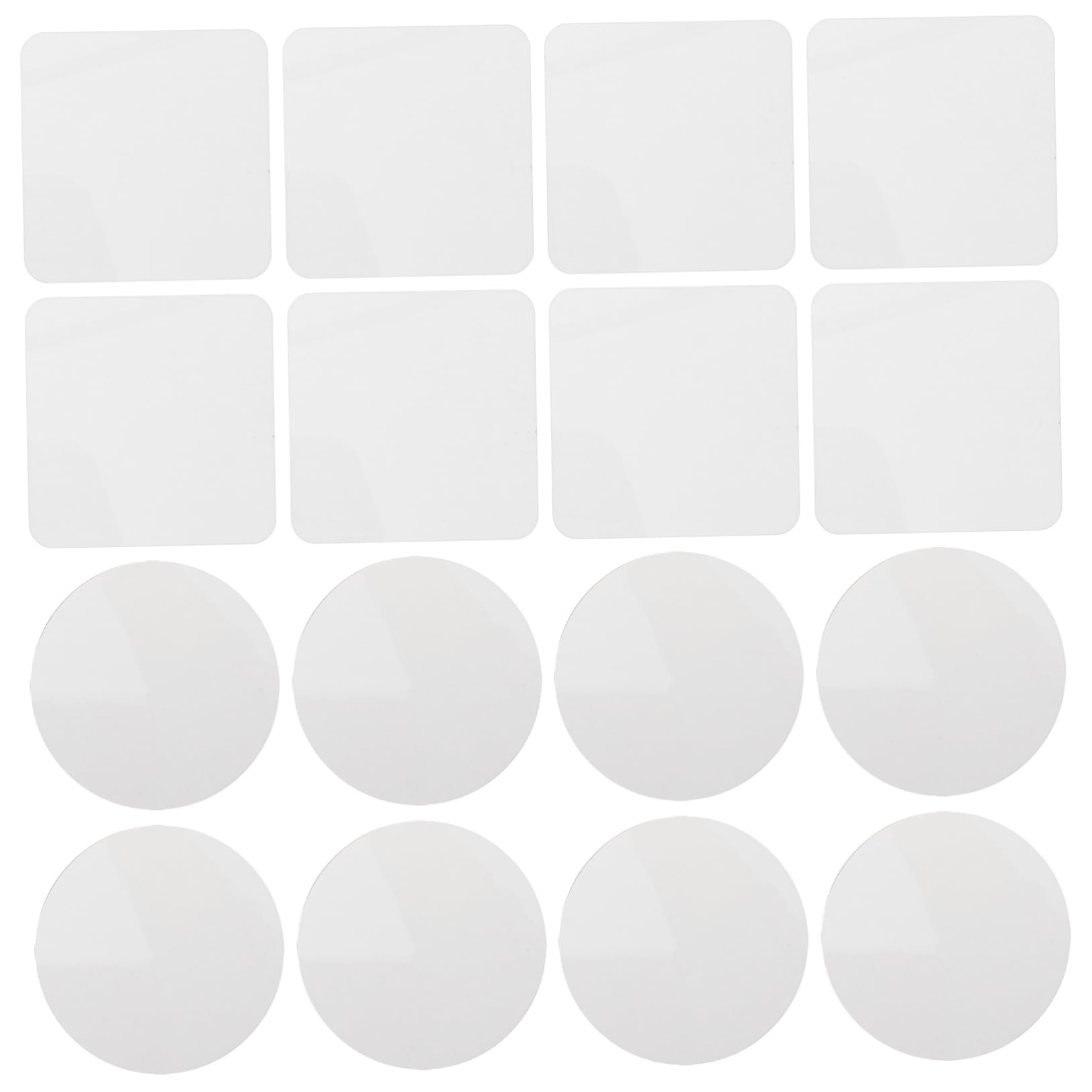 Ébauches rondes de sublimation bois Abaodam support dessous de verre blanc DIY