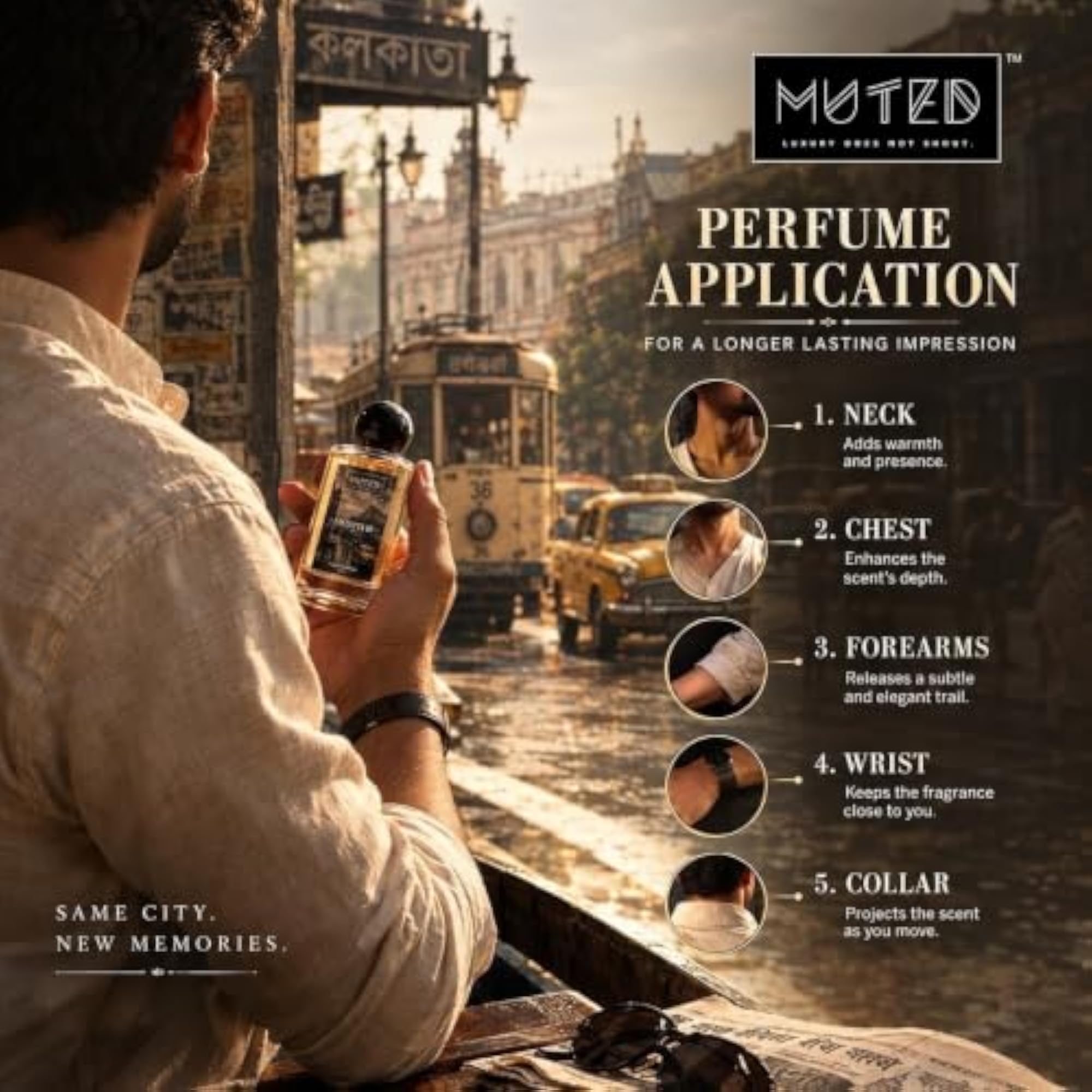 Calcutta 60 Eau De Parfum Unisex, Spicy Amber, 50ml Pack of 2
