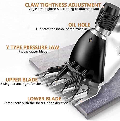 Fbite 6-Speed Electric Wool Shears,600W Professional Sheep Shearing Clippers, Pet Farm Supplies For Sheep Animal Wool Farm Animal Shave Tool #TOP5