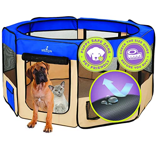 Zampa Pop Up Portable Playpen: The Perfect Playground for Your Dog or Cat!