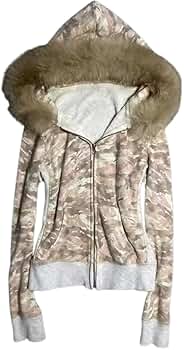 ジャケット・アウター Y2k mods coat Shearling coat fur emo Amazon.com: Y2k Jacket with Fur Hood Emo Hoodie Jackets, Fur
