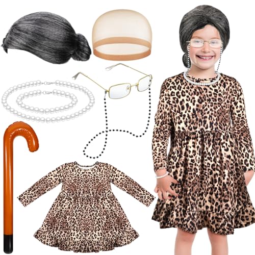 57% Off Yaomiao Kids Old Lady Costume Set for School & Halloween