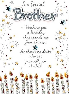 Special Brother Happy Birthday Greeting Card Second Nature Just To Say Cards