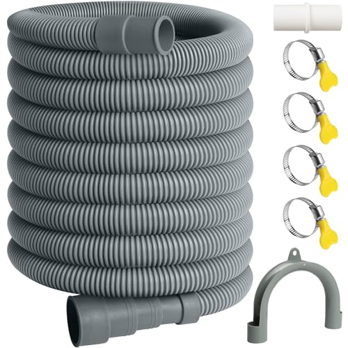 23FT Washing Machine Drain Hose, Universal Dishwasher Hose Extension Kit