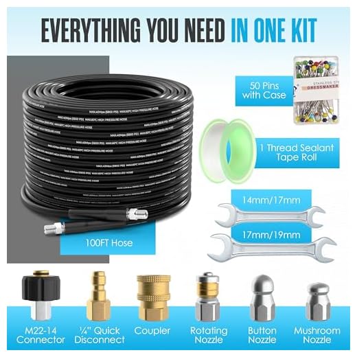 Houseables Hydro Jetter: Complete Sewer Cleaning Kit