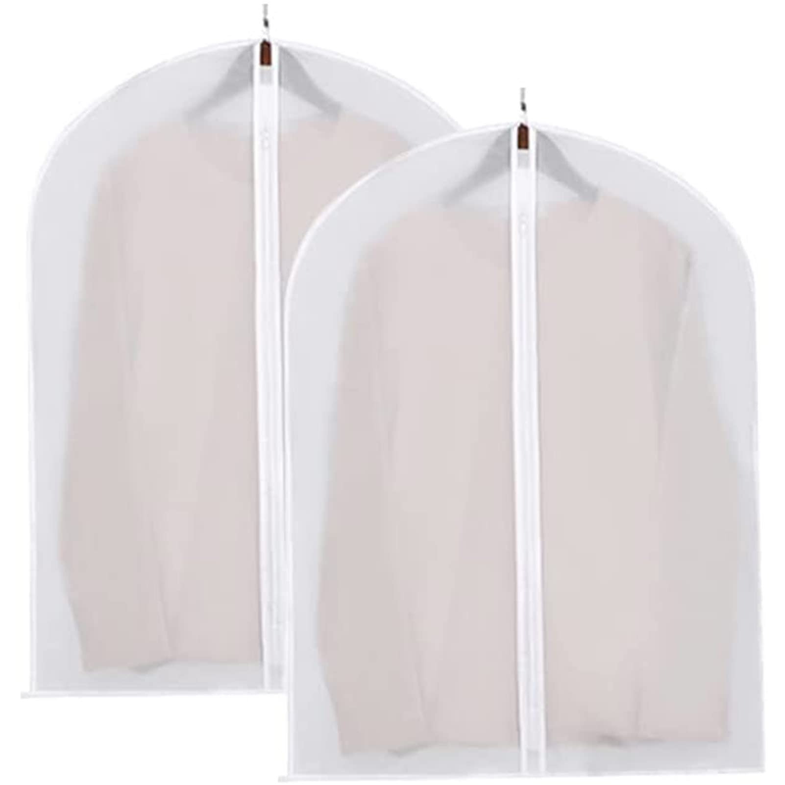 RayGenius Juego De 5 Fundas para Vestuario con Bolsillos con Cremallera, Antipolilla, Antipolvo, Impermeable Y Lavable Protector De Trajes para Y Mujeres.,60X140cm