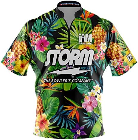 Logo Infusion Dye-Sublimated Bowling Jersey (Sash Collar) - I AM Bowling Fun Design 2033-ST - Storm (Large)