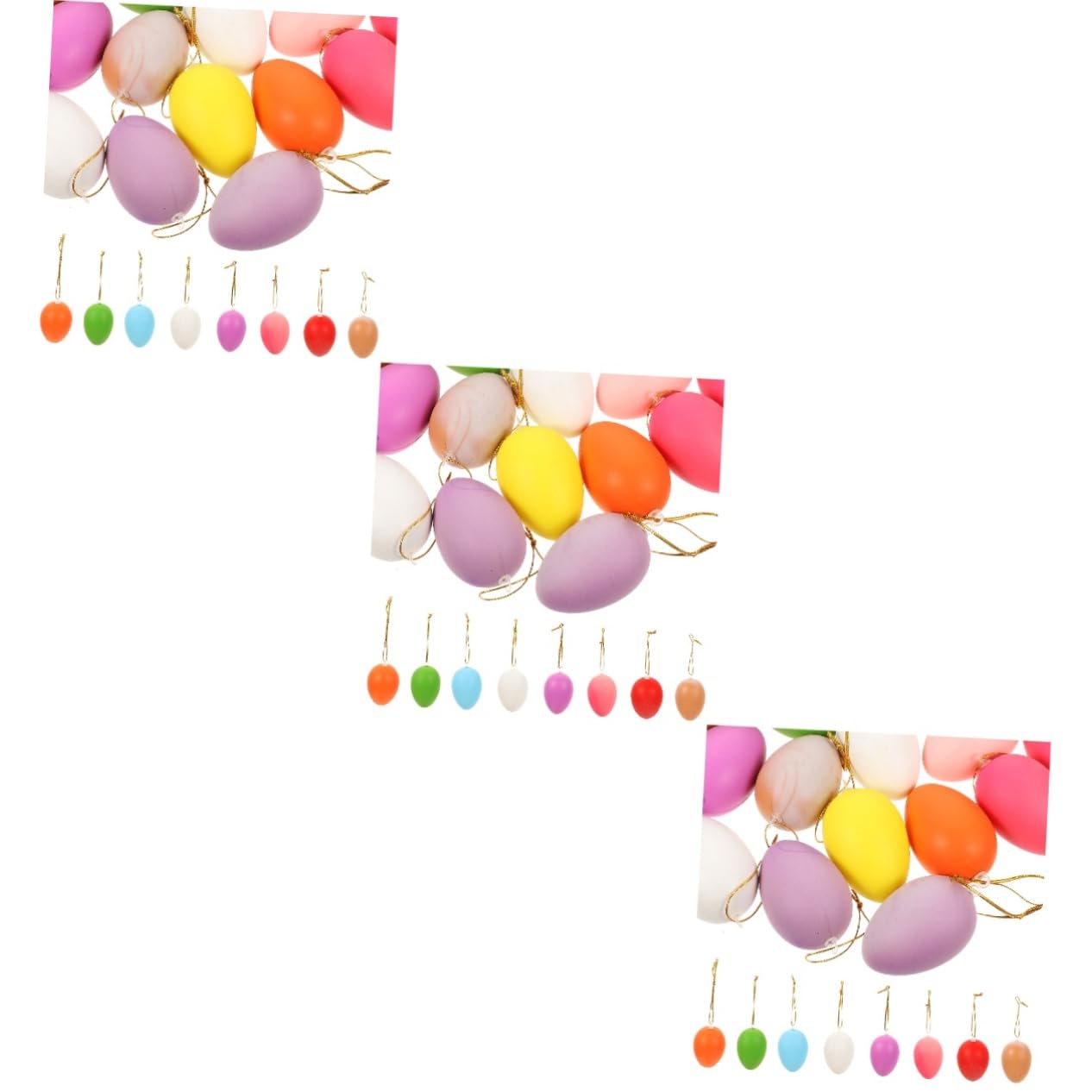 ABOOFAN 72 Pz Uova Di Pasqua Decorativo in Schiuma Giocattolo Per Bambini Mini Giocattoli Per Bambini Ornamenti Appesi All' Di Pasqua Plastica Gesù Bambino Uova Giocattolo