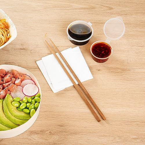 Restaurantware Bambuddha 9.5 Inch To Go Chopsticks 100 Durable Bamboo Chopsticks - With Paper Band Brown Bamboo Premium Chopsticks For All Kinds Of Foods Ideal For Cafes And Restaurants by Restaurantware - Used condition - Image 4