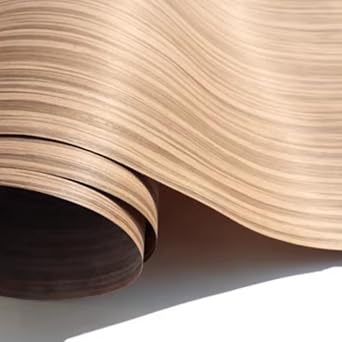 Wide Width Technology Wood 04K Texture Wood Veneer Sheet 98x20.8inch2.5x0.53meter- DIY Handmade Friendly, Perfect for Home Decoration