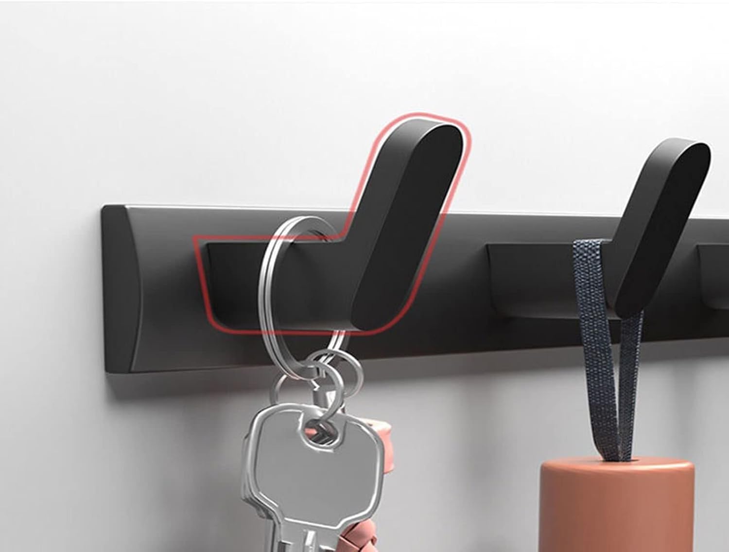 Wall-Mounted Coat Rack Wall Hooks Bathroom Hooks Wall Mount Nail Free Coat Hooks Robe Hooks Wall Coat Rack Bathroom Accessories Coat Hanger Wall Hooks Coat Rack Hooks