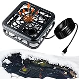 Lanathel 1500 Watt Pond Heater, Floating Pond Heaters for Outdoor Ponds with Fish, Water Trough Stock Tank Heater Deicer, Automatic Thermostatic Control with LED Indicator, 11.8 Ft Cord, Black (1500W)