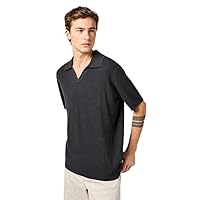 Wrangler SS Polo Sweater Felpa, Nero Sbiadito