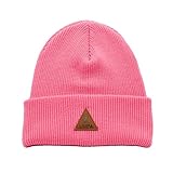 LUPA Unisex Acrylic Retro Tuque - Winter Hats for Men - Women Beanies for Winter - Toque for Men & Women - Knitted Hats (Blush)