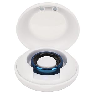 Zyyini Smart Ring Blue IP68 Smart Ring with APP for Men and Women IP68 Health Ring No 8
