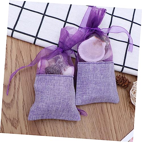 12 bolsas pequeñas de organza con cordón para almacenar miniatura 7
