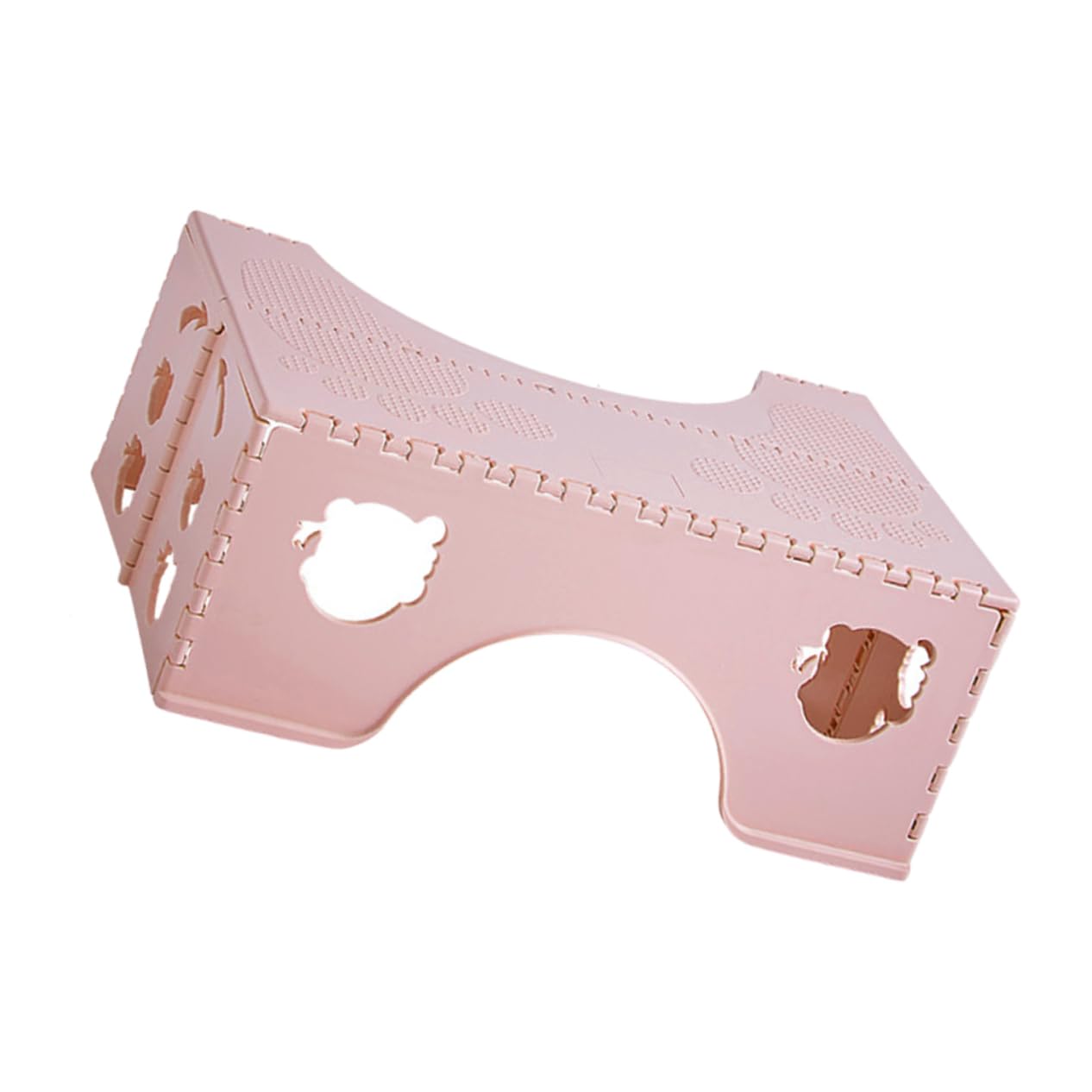 WOFASHPURET Toilet Squatting Stool Anti-Slip Footrest for Adults Folding Plastic Stool for Potty Training Raised Toilet Seats