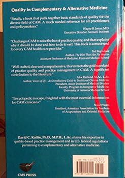 Hardcover Quality In Complementary & Alternative Medicine Book
