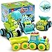 Toys for a 2 Year Old Boy - 4 Friction Powered Trucks for 2+ Year Old Boys, Push & Go Cars Cartoon Construction Vehicle Set - Best Toddler Boys Toys & Toy Trucks, Play Pull Back Car, Idea