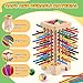 Montessori Game Wooden Board Games, 42 Colorful Sticks Dice Game Math Learning Toys for 3 4 5 6 Year Olds, Builds Fine Motor Skills & Counting, Family Travel Games for 3 Year Olds Gift for Kids