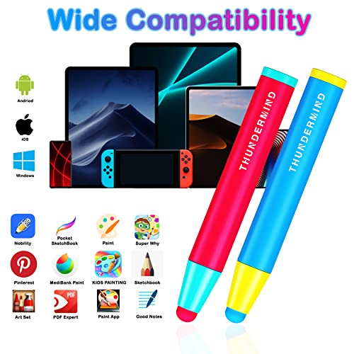 Tm Kids Stylus Pens For Amazon Fire Tablet, Crayon Pencil Stylus For Touch Screen, Toddler Stylus For Iphone Ipad Air Mini Pro, Amazon Fire Hd Kids Pro Tablet, Leapfrog Epic Leappad (2 Pack) #TOP7